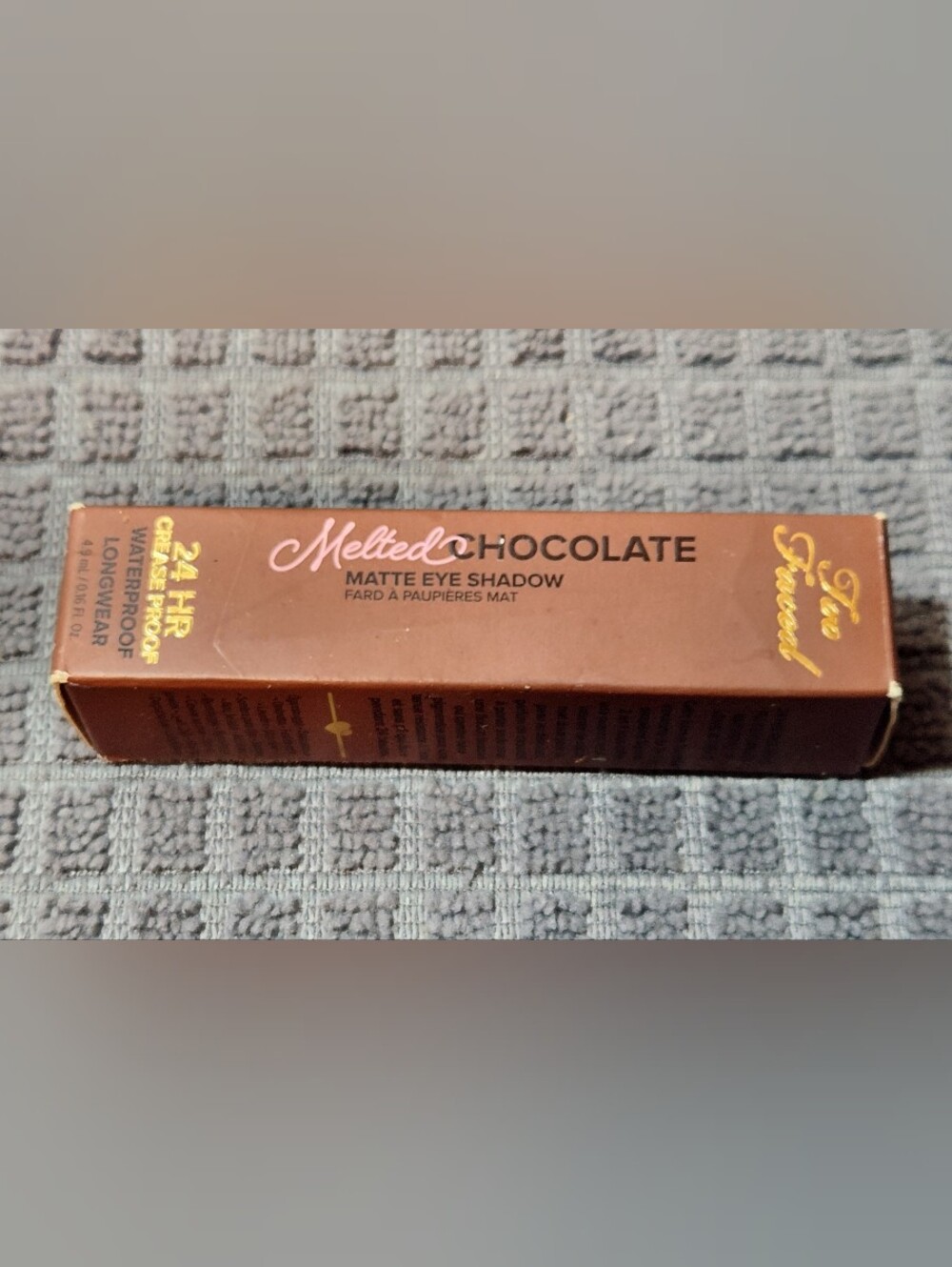 New Too Faced Melted Chocolate Matte Eye Shadow #Chocolate Chai
